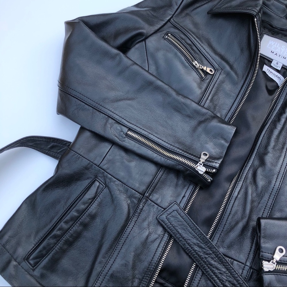 Wilson’s Leather Maxima Black Leather Jacket - Picture 4 of 7